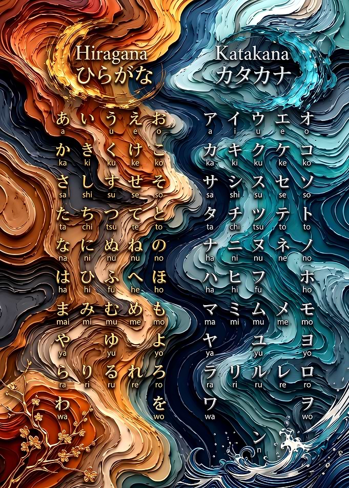 Japanese Hiragana and Katakana Chart