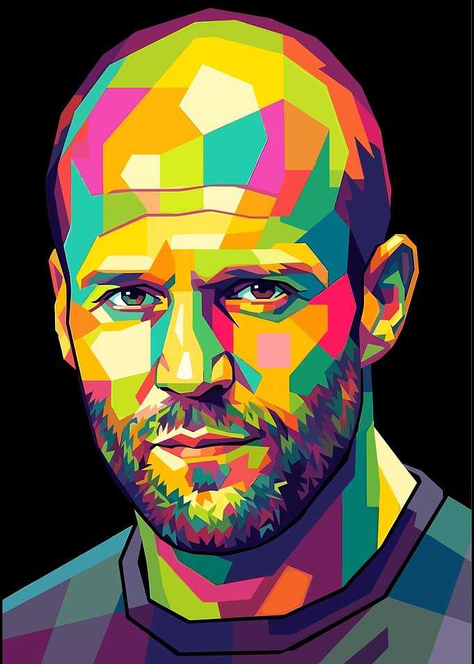 Jason Statham Pop Art Portrait