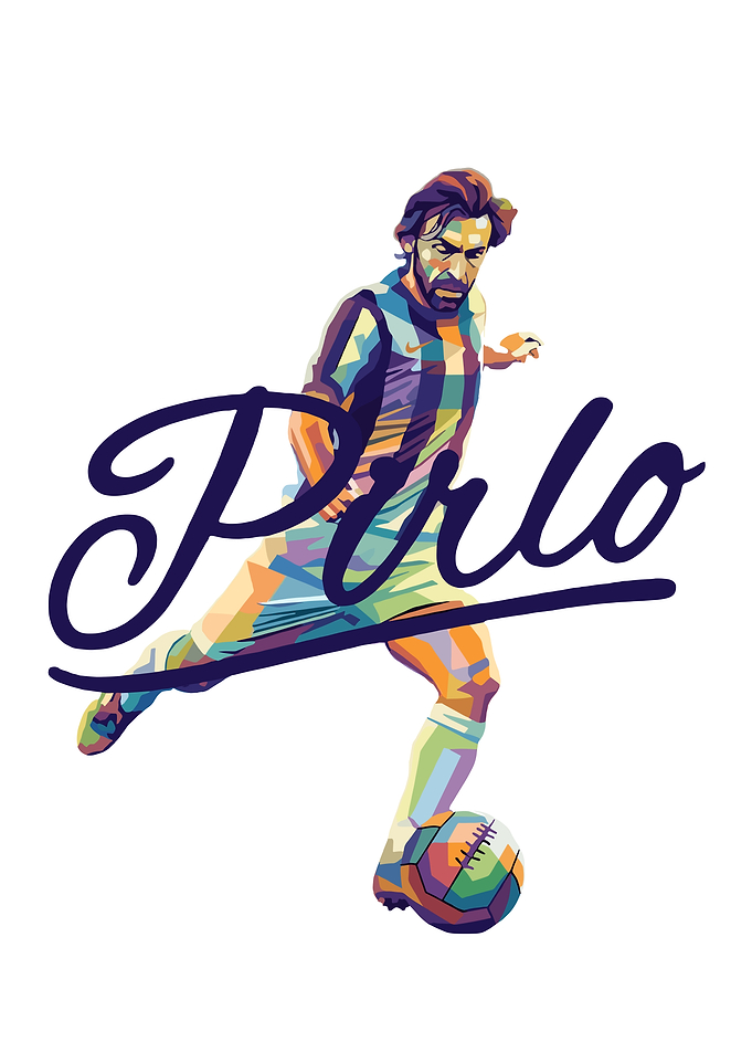 Andrea Pirlo WPAP Pop Art Portrait