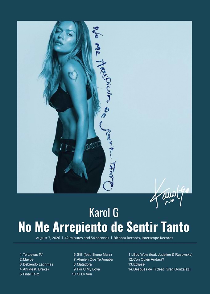 Karol G Album Poster Art