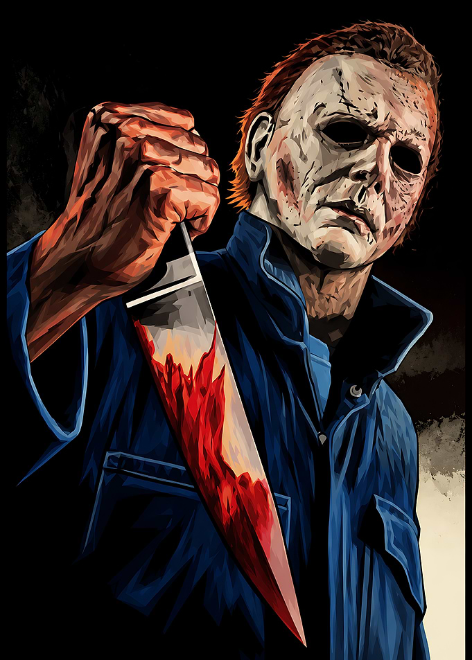 Michael Myers Halloween Horror Portrait