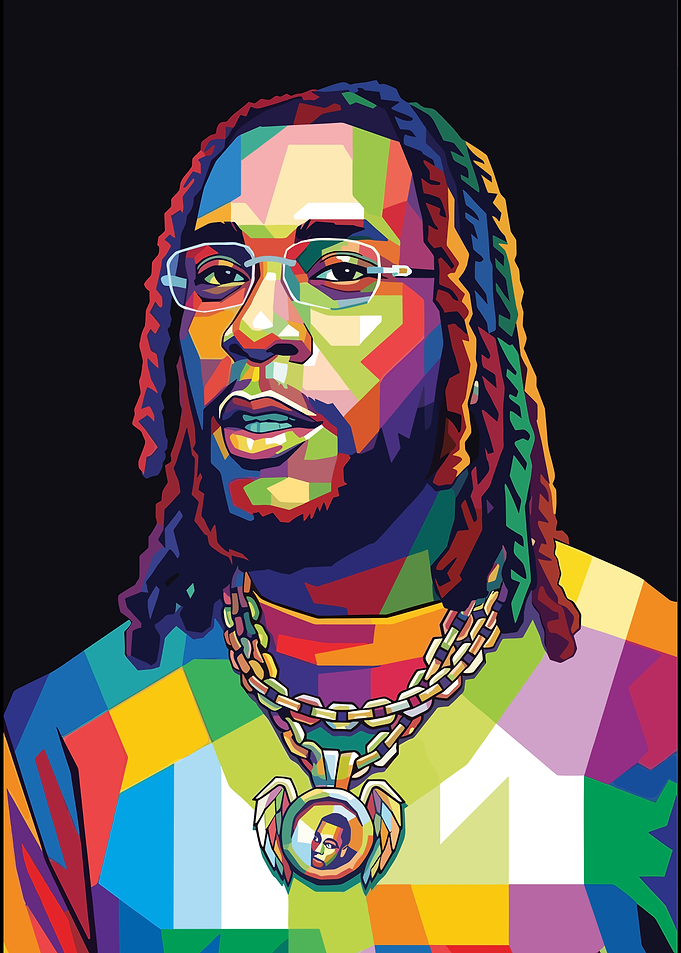 Burna Boy Pop Art Portrait
