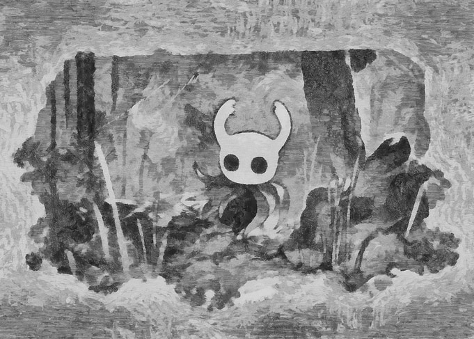 The Knight from Hollow Knight