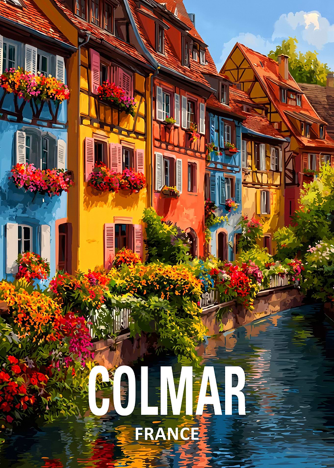 Colmar France Canal Scene