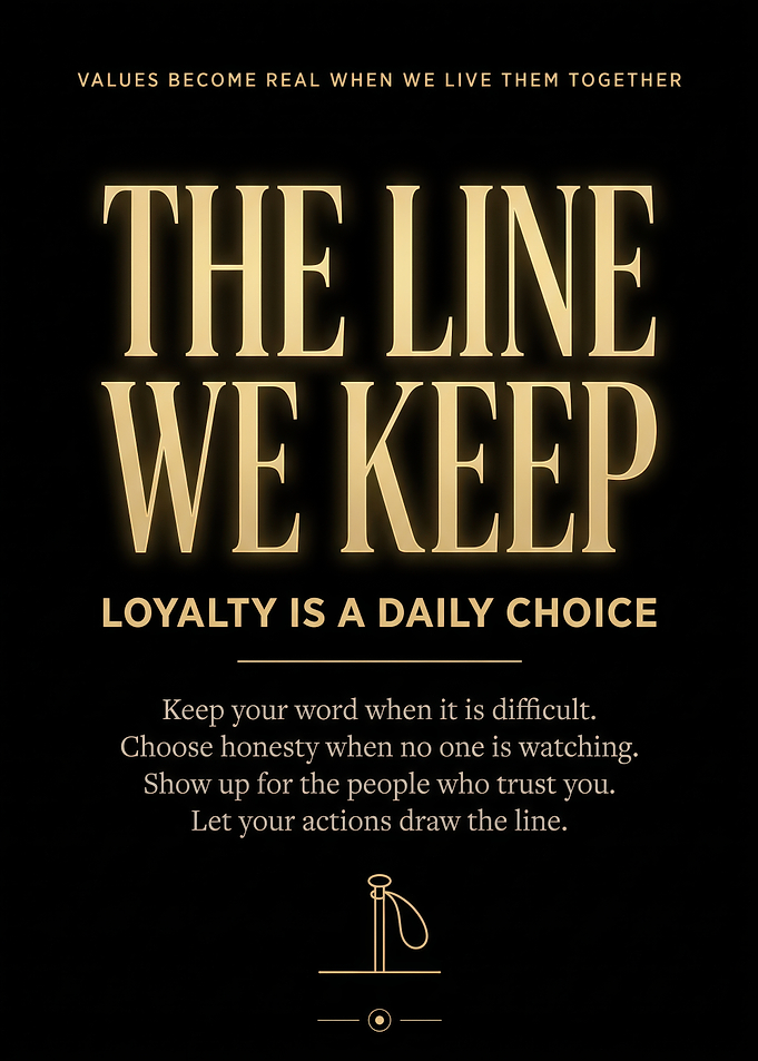 The Line We Keep Inspirational Poster