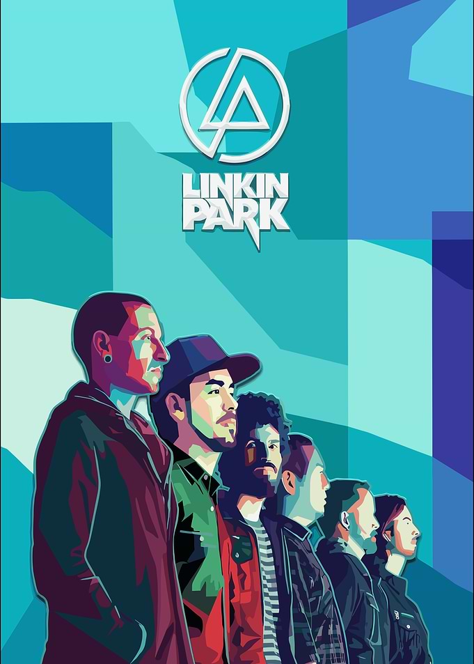 Linkin Park Band Vector Art Poster