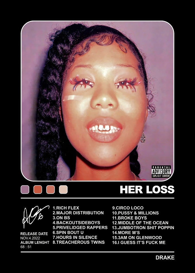 Drake Her Loss Album Poster