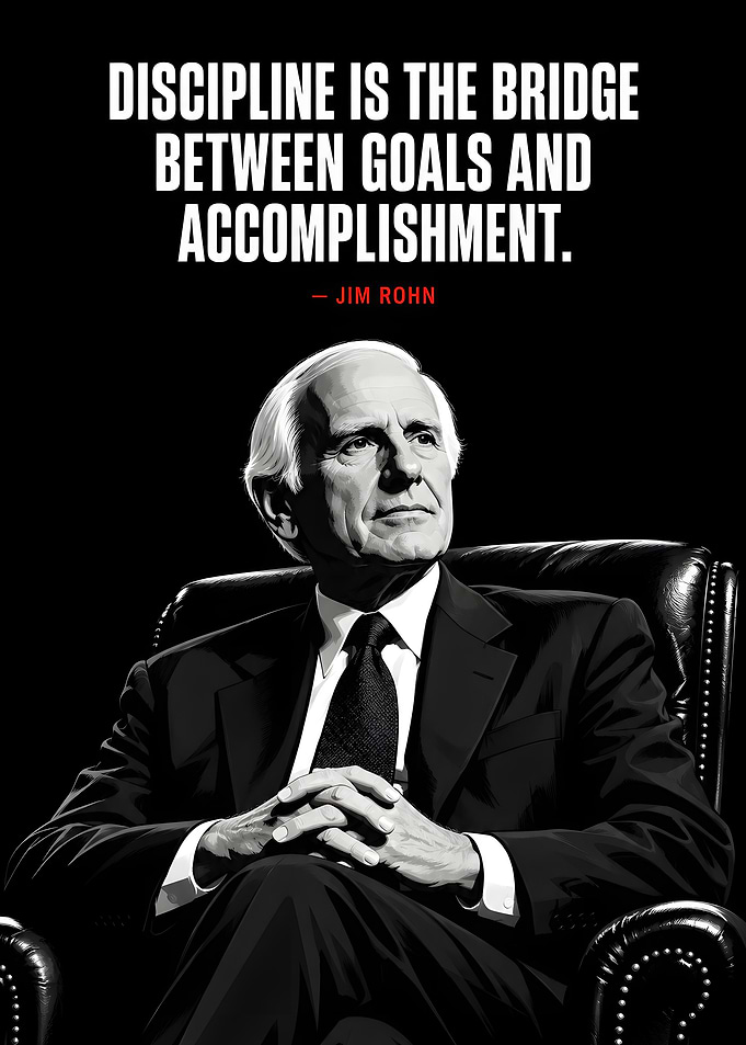 Jim Rohn Inspirational Quote Poster