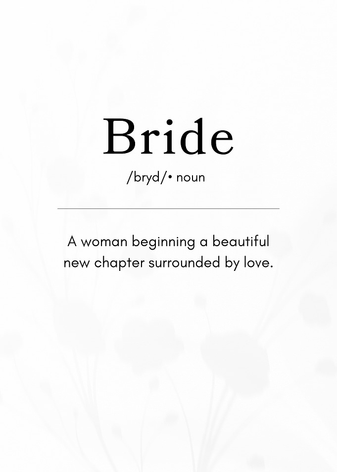 Bride to Be Quote Definition