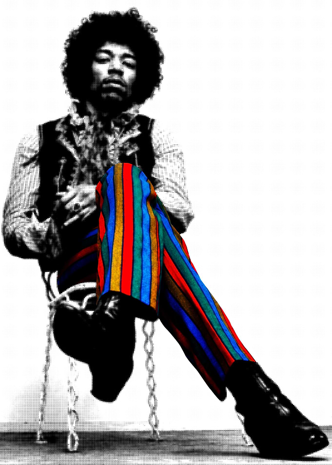 Jimi Hendrix Iconic Portrait