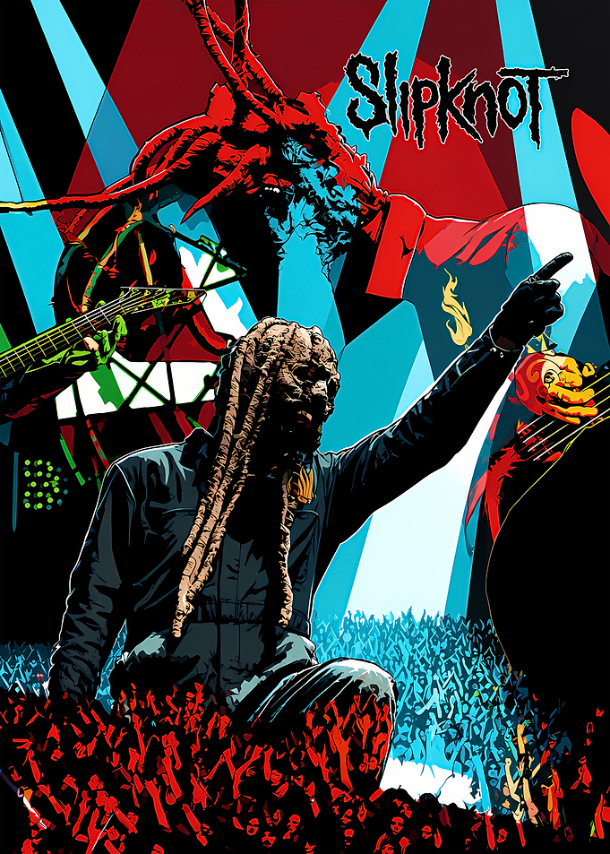 Slipknot Concert Performance Poster