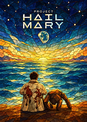 Project Hail Mary Stained Glass Art