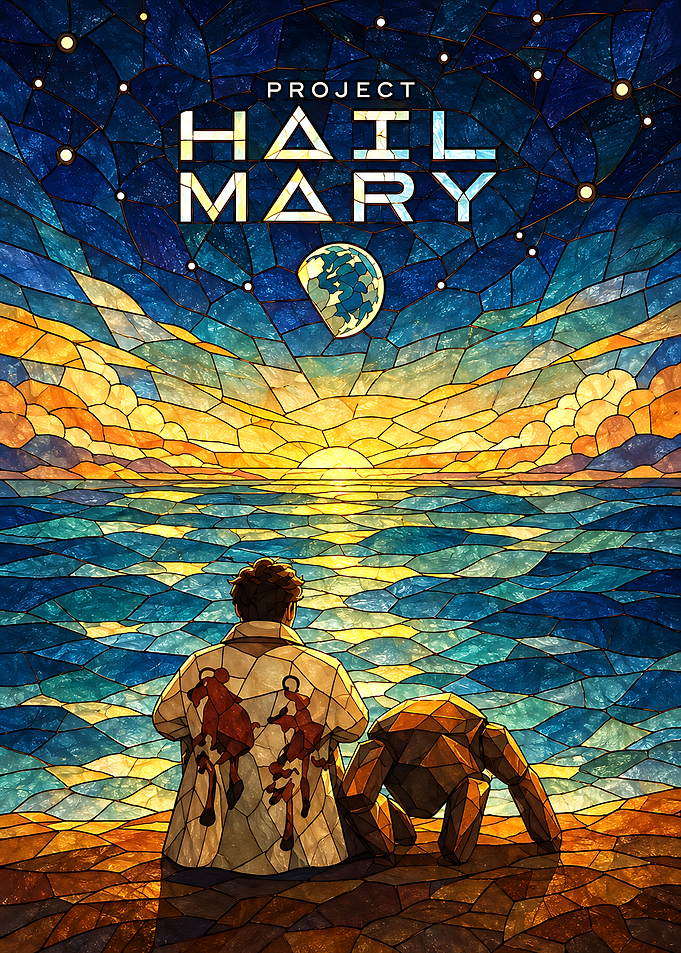 Project Hail Mary Stained Glass Art