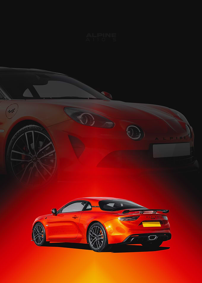 Alpine A110 S Sports Car Poster