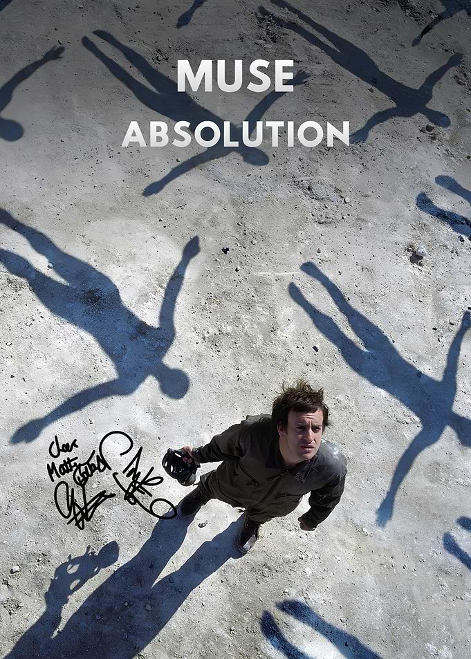 Muse Absolution Signed Album Cover
