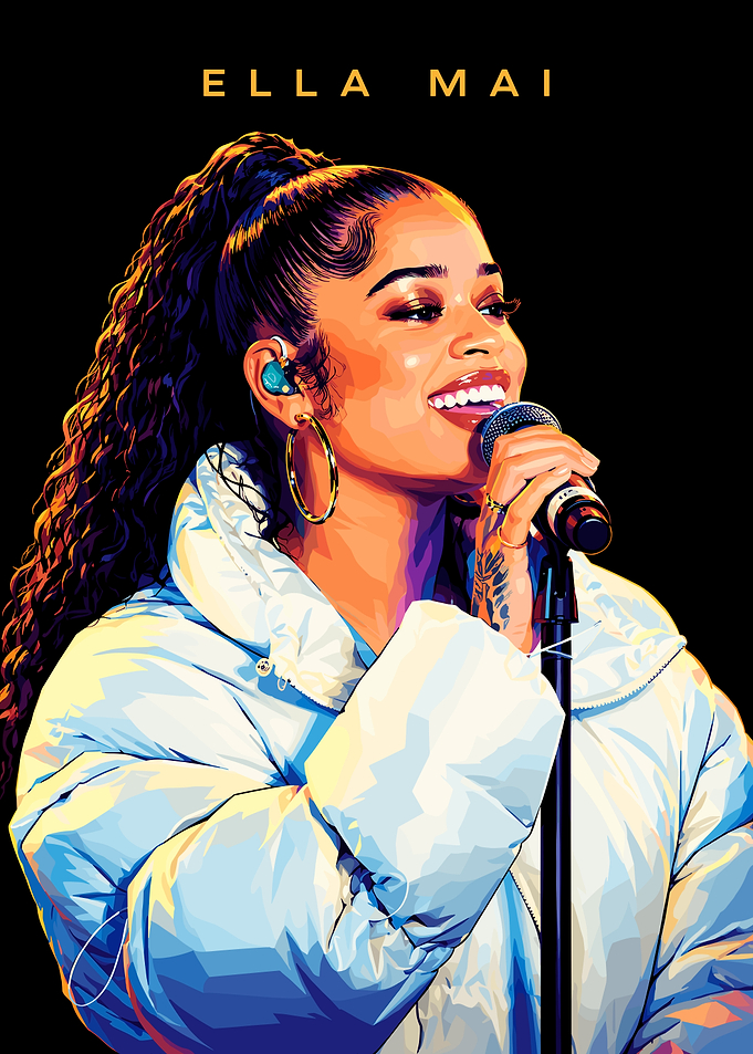Ella Mai Pop Art Portrait