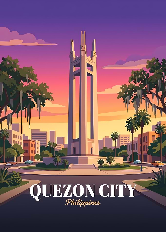 Quezon City Memorial Circle Travel Poster