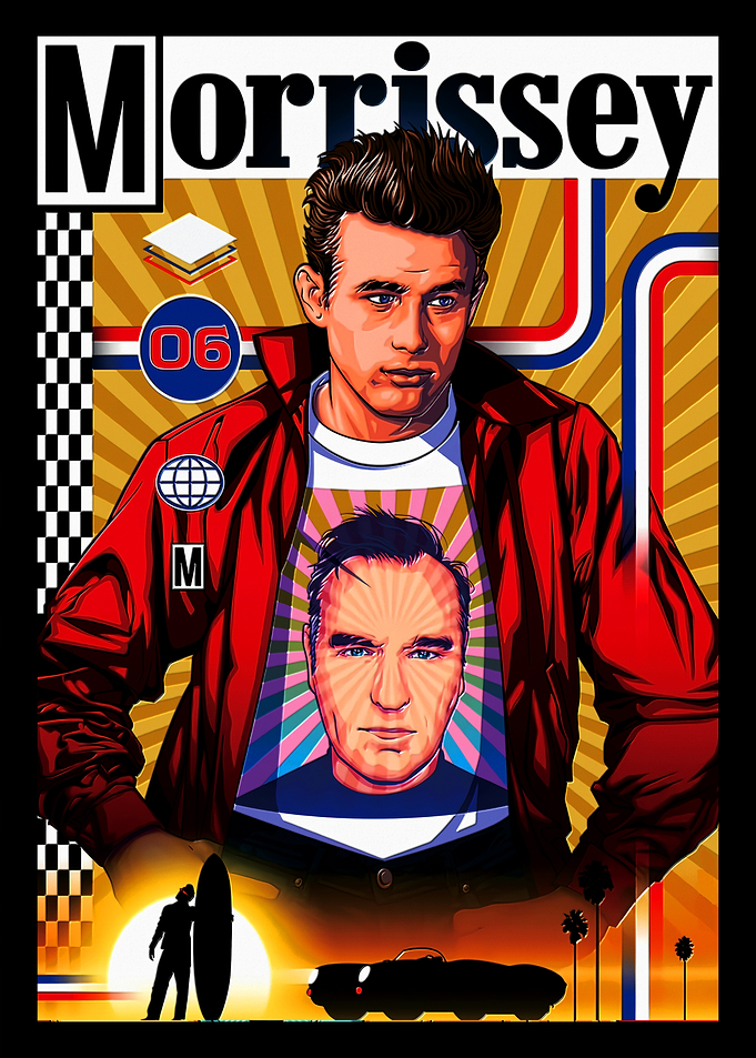 Morrissey James Dean Pop Art Poster