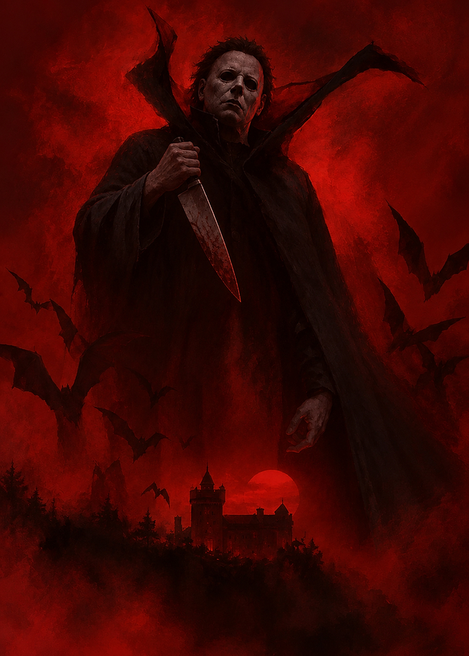 Michael Myers Gothic Horror Poster
