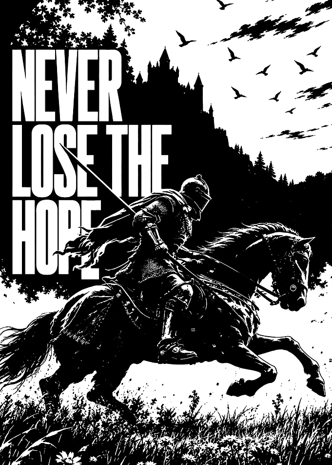 Never Lose The Hope Knight Poster