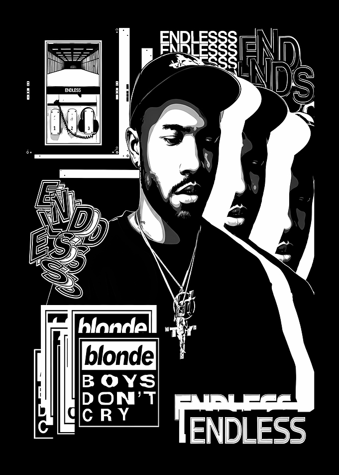 Frank Ocean Endless Blonde Graphic Poster