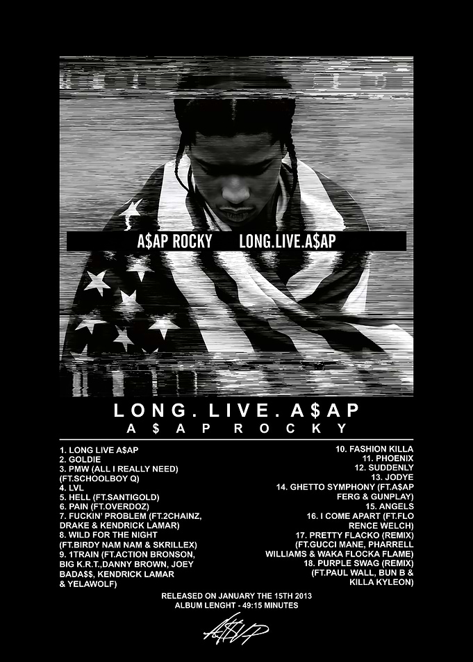 A$AP Rocky Long.Live.A$AP Album Poster