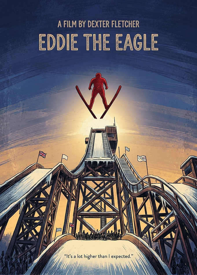 Eddie The Eagle Sports Biography Print
