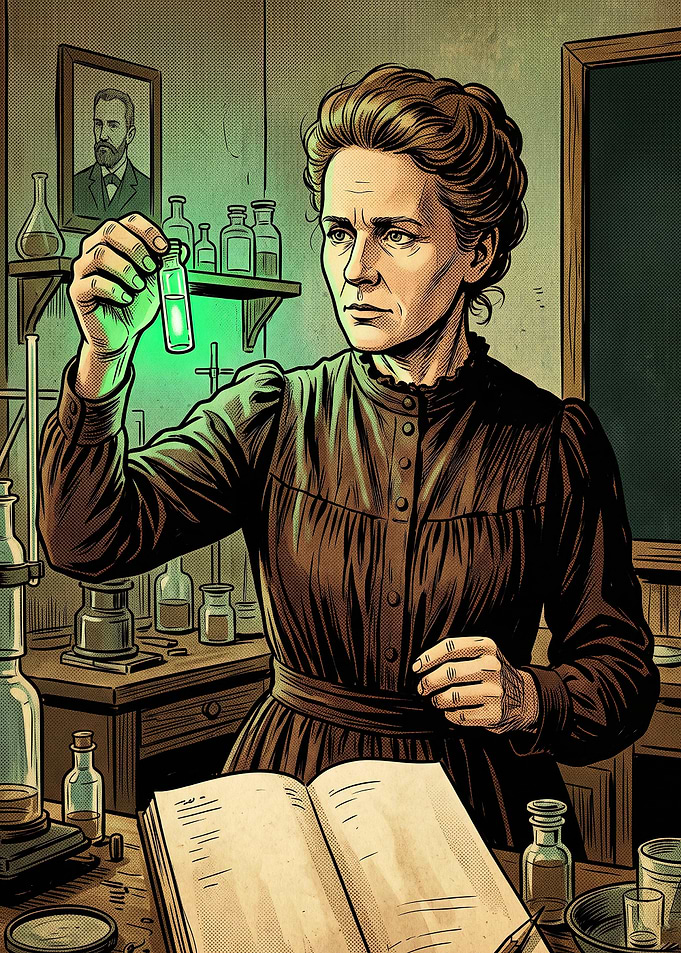 Marie Curie in Her Laboratory