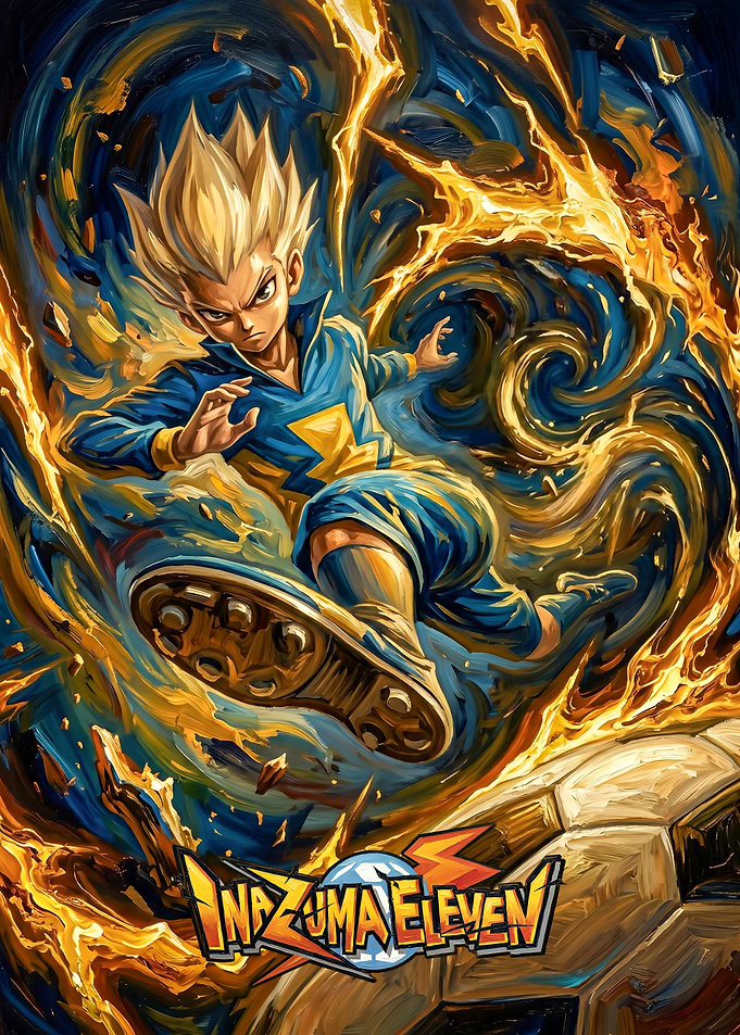 Inazuma Eleven Axel Blaze / Gouenji Shuuya Soccer Action