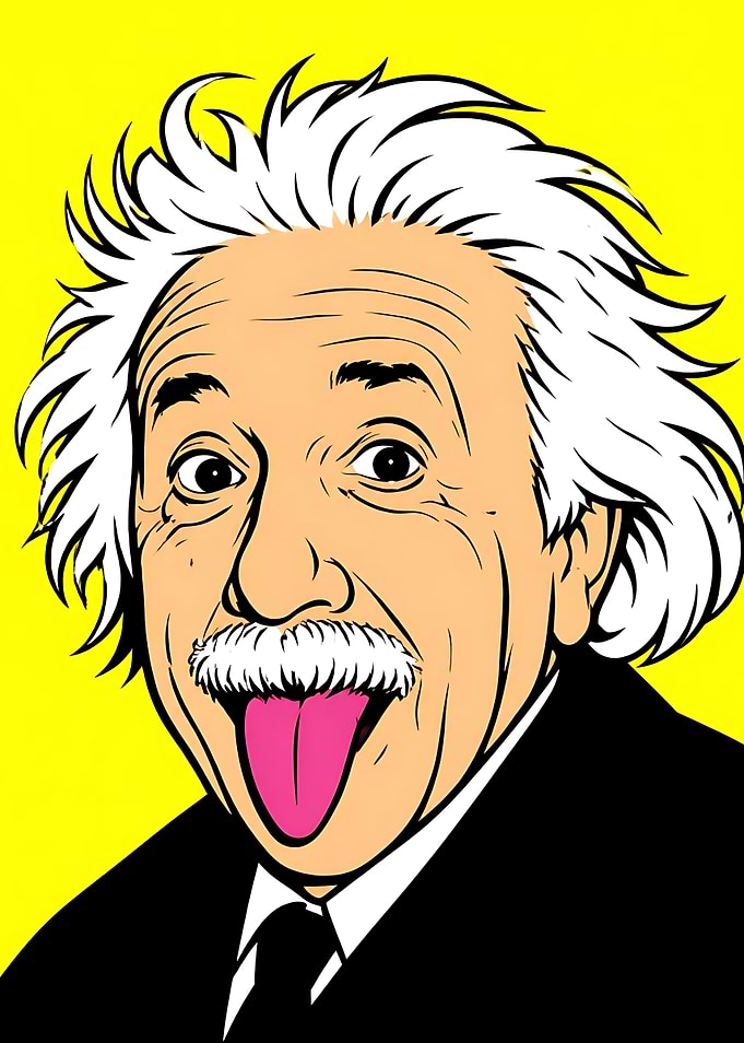 Albert Einstein Pop Art Portrait