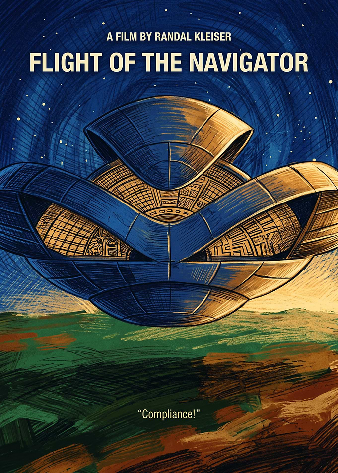 Flight Of The Navigator Sci Fi Retro Art