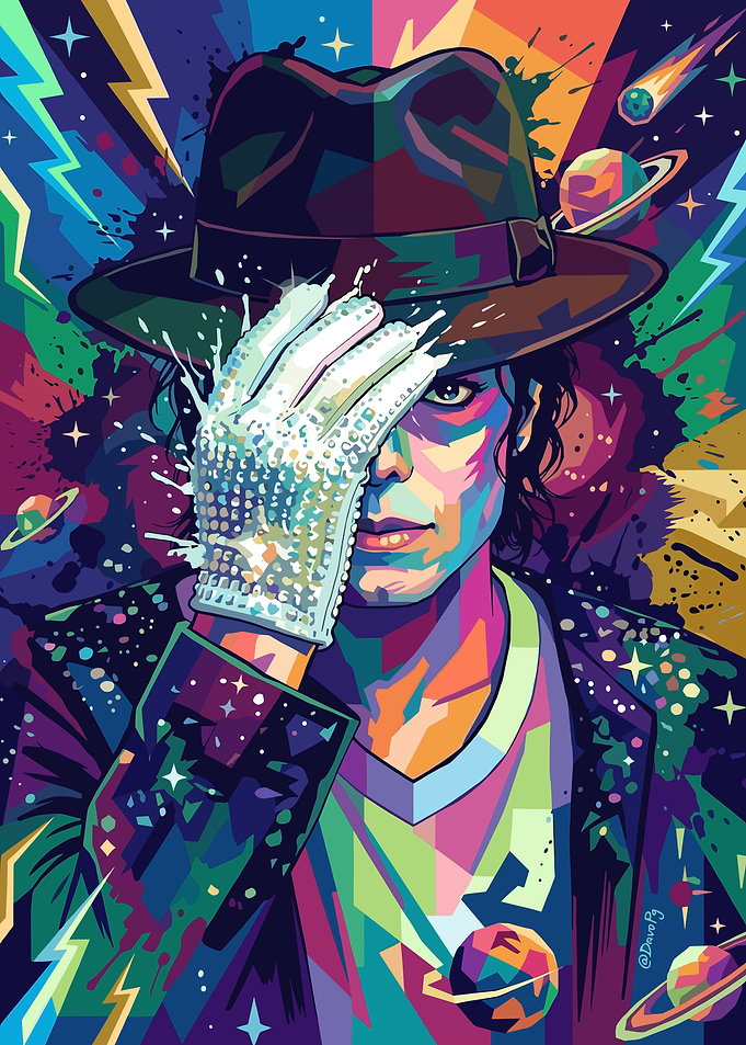 Pop Art Michael Jackson Portrait