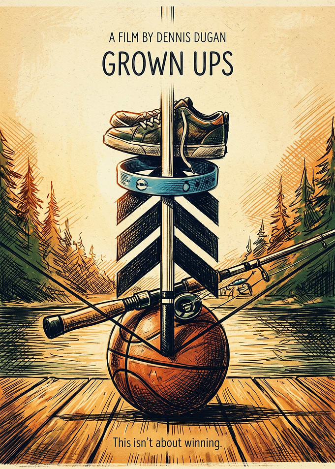 Grown Ups Comedy Buddy Retro Poster