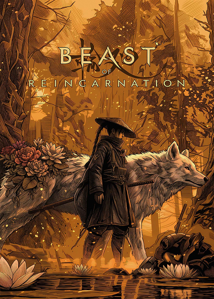 Beast of Reincarnation Warrior and Wolf
