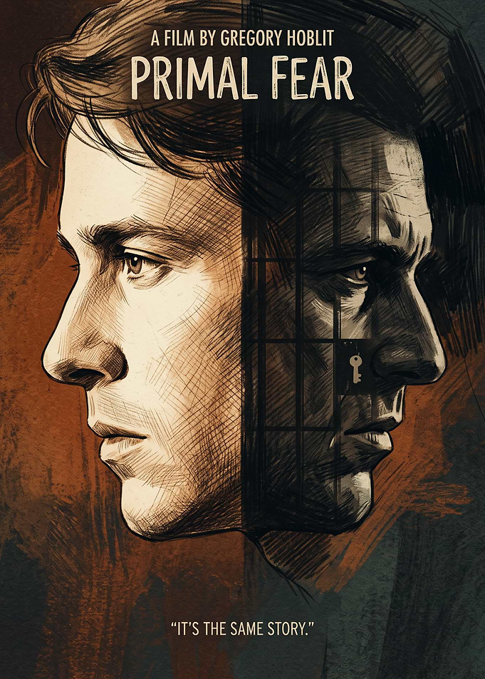 Primal Fear Crime Thriller Retro Poster