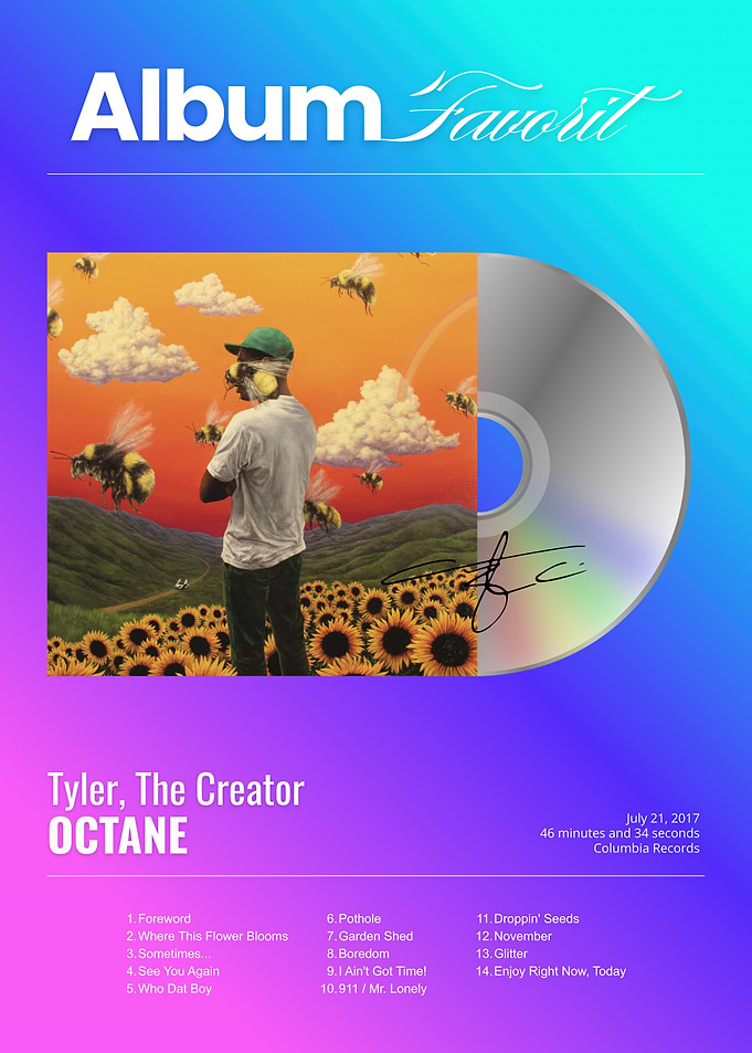 Tyler, The Creator Flower Boy Album Poster
