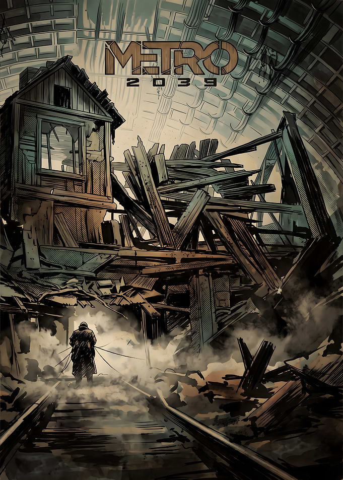 Metro 2039 Post-Apocalyptic Subway Scene