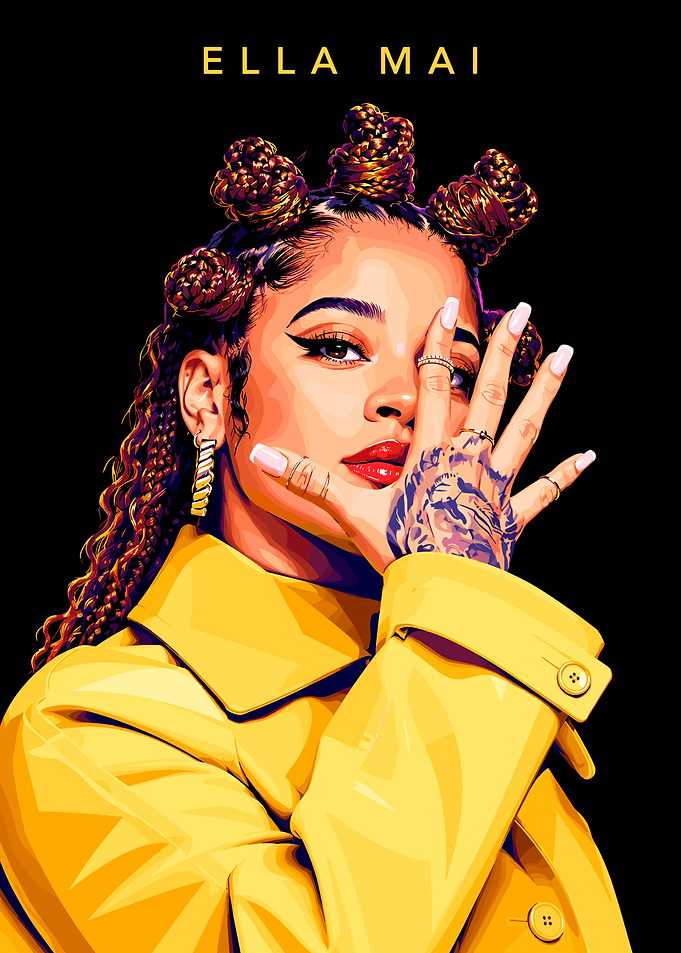 Ella Mai Pop Art Portrait