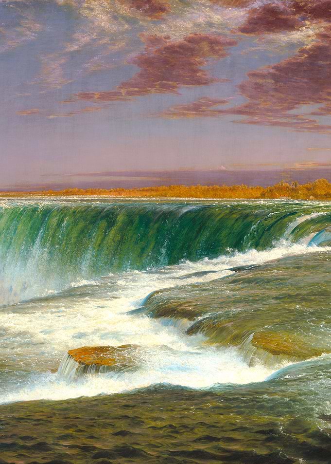 Niagara Falls Landscape Painting by Frederic Edwin Church