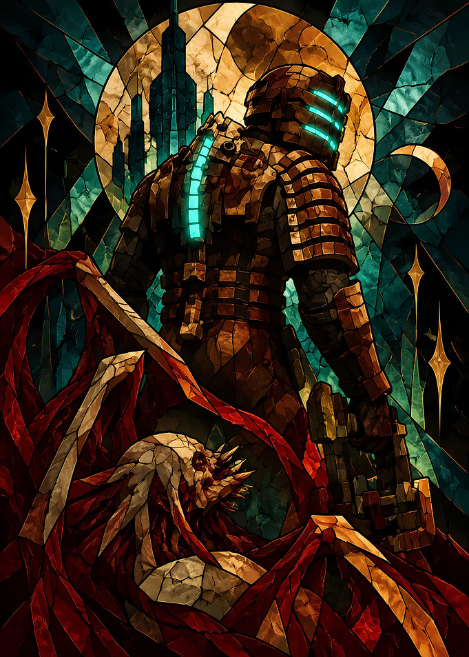 Dead Space Stained Glass Art