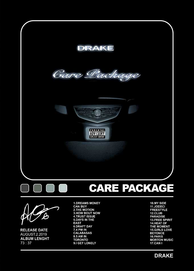 Drake Care Package Album Poster