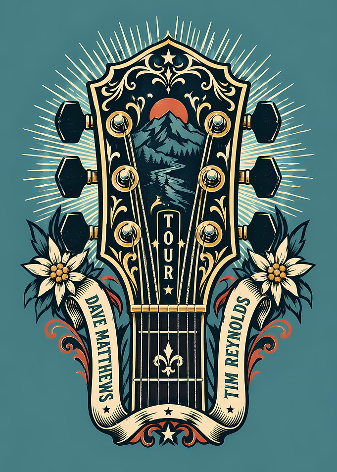 Dave Matthews and Tim Reynolds Tour Poster