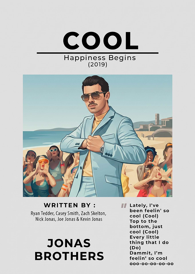 Jonas Brothers Cool Song Poster
