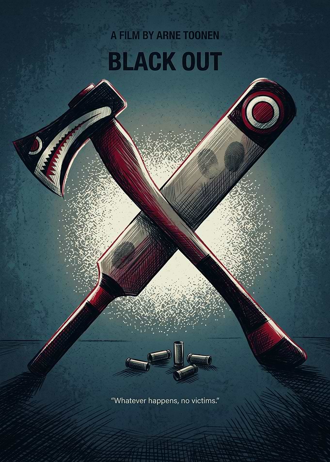 Black Out Thriller Mystery Retro Poster