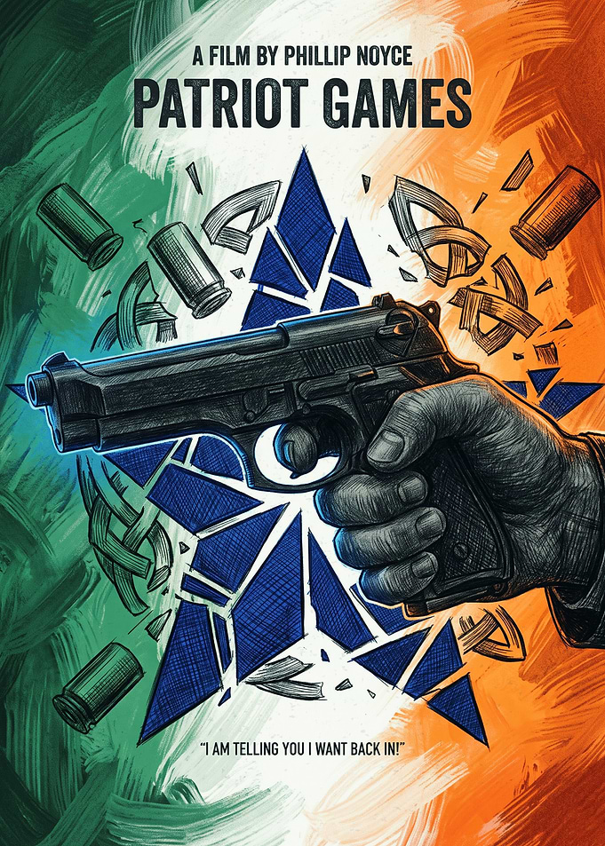 Patriot Games Action Thriller Retro Print