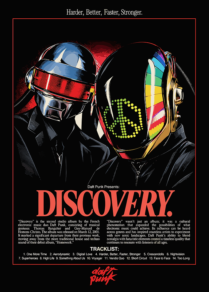 Daft Punk Discovery Album Poster
