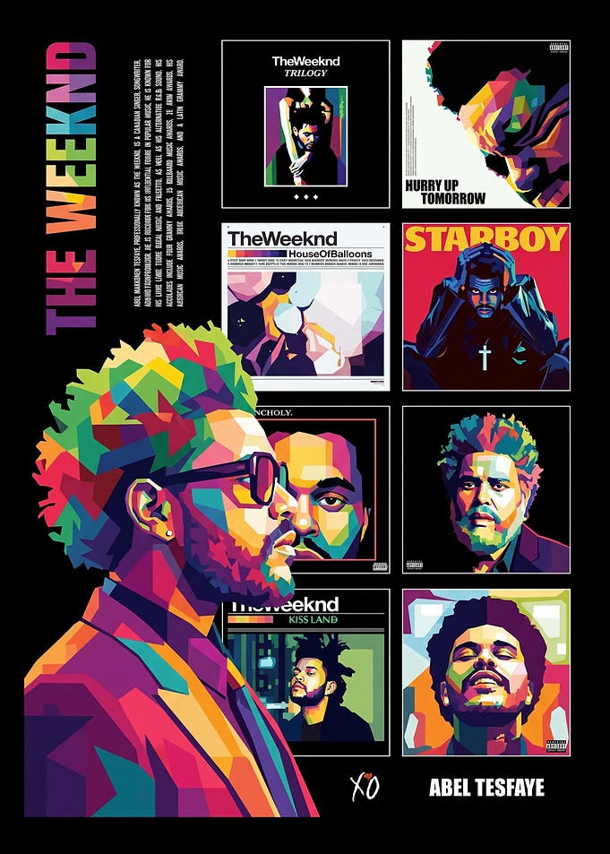 The Weeknd Pop Art Poster