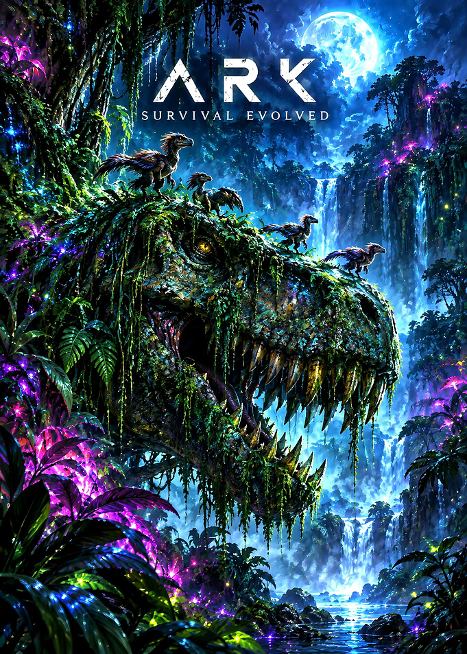 ARK Survival Evolved Dinosaur Jungle Poster