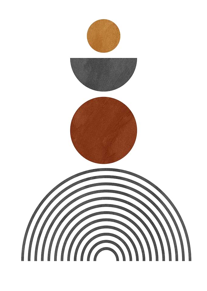Minimalist Geometric Abstract Wall Art