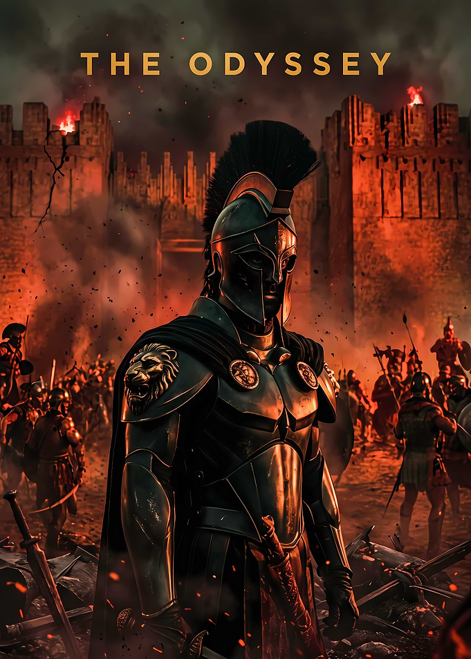 The Odyssey Spartan Warrior Poster